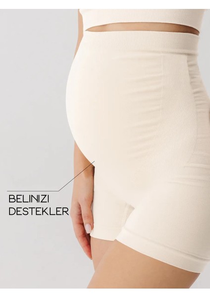 Hamile Korse Toparlayıcı ve Çatlak Önleyici Paçalı Seamless