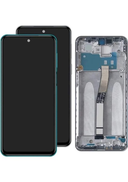 Xiaomi Redmi Note 9s LCD Ekran Yeşil Full Çıtalı