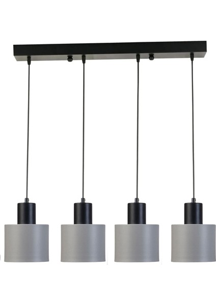 Teddy Özel Tasarım Modern Cafe Mutfak Salon 4 Lü Sıralı Sarkıt Avize