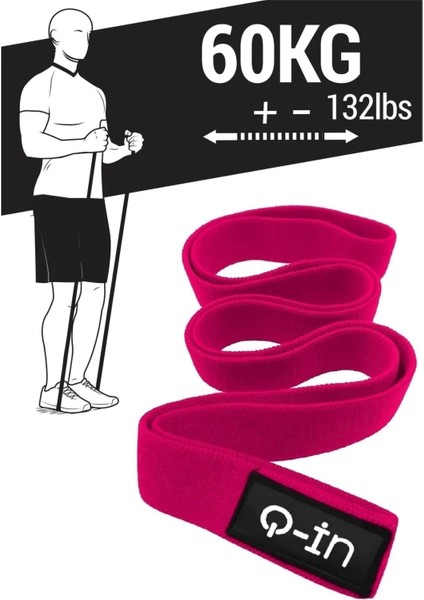 60 kg Çift Sert Loop Direnç Bandı / Barfiks Lastiği Süper Loop Bandı