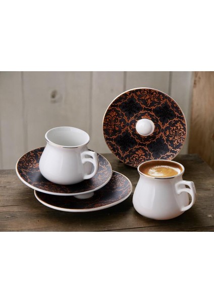 G3392 Yaldızlı 12 Parça 6 Kişilik Kahve Fincan Takımı fiyatları