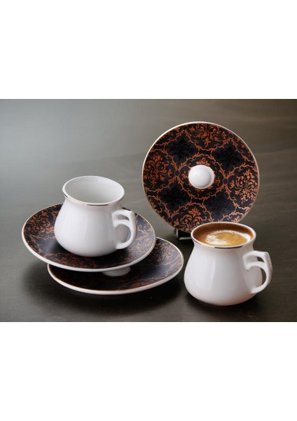 G3392 Yaldızlı 12 Parça 6 Kişilik Kahve Fincan Takımı modelleri