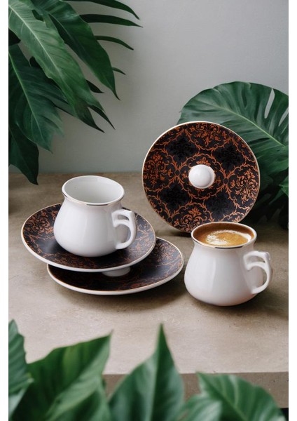 G3392 Yaldızlı 12 Parça 6 Kişilik Kahve Fincan Takımı indirimleri