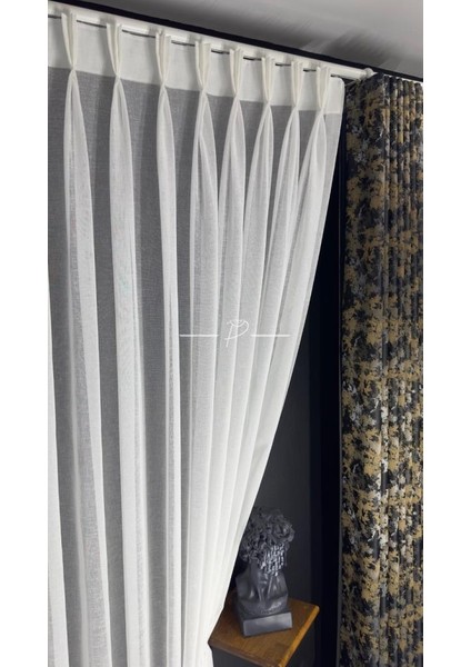 Amerikan Pile Keten Tül Perde Ekru Renk fırsatları