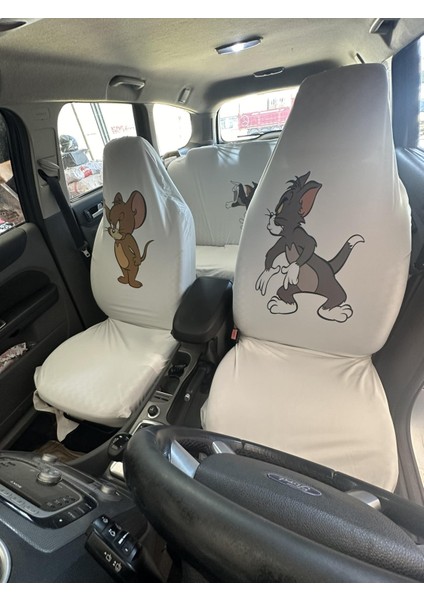 Tom ve Jerry Oto Servis Kılıfı Beyaz fiyatları