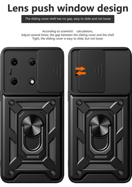 Infinix Note 30 Vıp 5g Kasa Pc+Tpu Kickstand Telefon Kapağı Slayt Lens Kapağı ile (Yurt Dışından) fiyatları