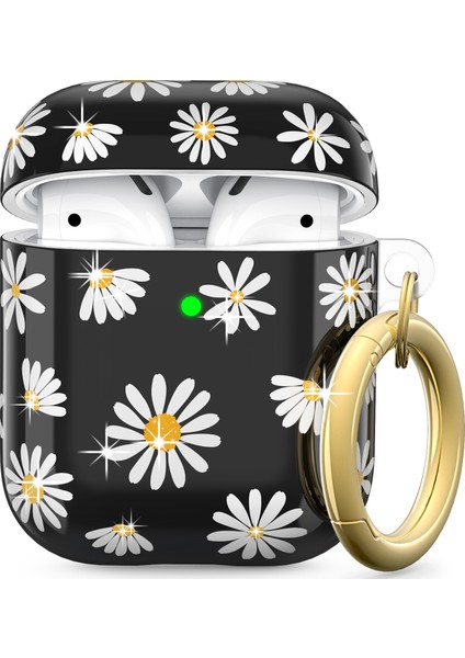 Airpods Için Kablosuz Şarj KUTULU(2019)/AIRPODS ve Şarj KUTULU(2019)/(2016)BÖLÜNEBILIR Kapaklı Tpu Kılıf-Siyah (Yurt Dışından)