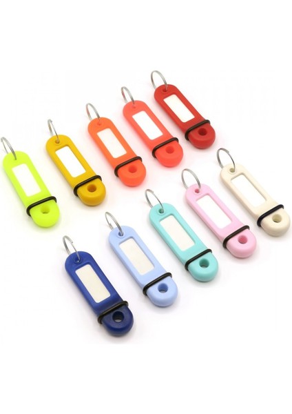 25 Adet Anahtarlık Otel Tipi Plastik Kimlik Karışık Renk