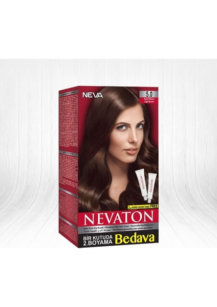 Saç Boyası Seti 5.0 Açık Kahve 8698636611619