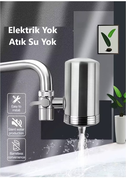 Musluk Suyu Filtresi Paslanmaz Çelik Mutfak Için Mikrofiltrasyon Seramik Filtre Su Arıtma Sistemi