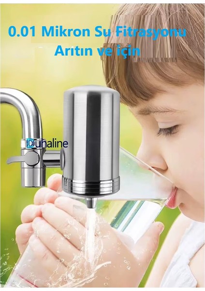 Musluk Suyu Filtresi Paslanmaz Çelik Mutfak Için Mikrofiltrasyon Seramik Filtre Su Arıtma Sistemi indirimleri