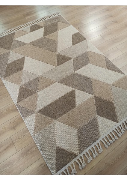 Çam Halı Oslo 19477 Kahve Türkmen Halı Iskandinav Tarzı Modern Halı modelleri