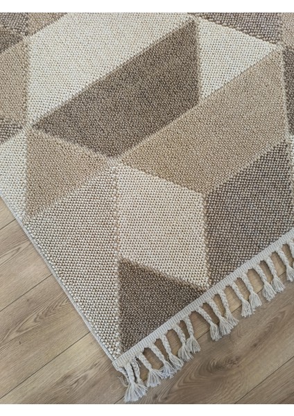 Çam Halı Oslo 19477 Kahve Türkmen Halı Iskandinav Tarzı Modern Halı fırsatları