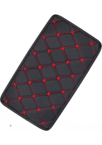 Kol Dayama Örtüsü Kare Siyah Deri Kırmızı Desen fiyatları