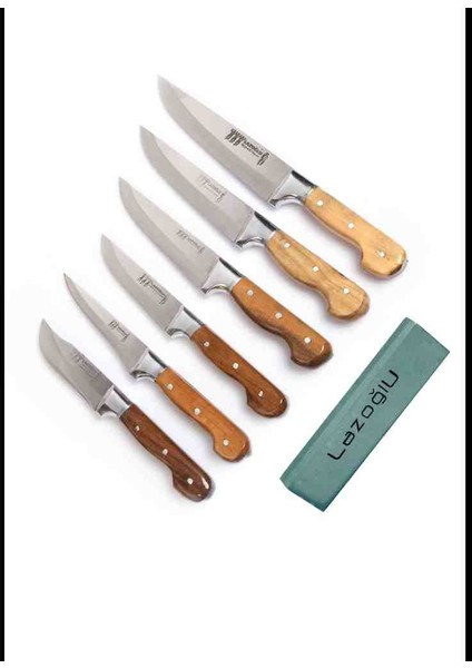 Sürmene 7li Set Kasap Mutfak Bıçak Seti