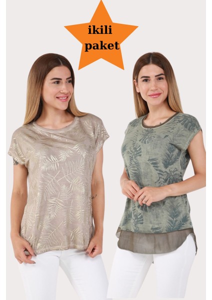 Süper Ikili Çok Satan Tshirt Paket