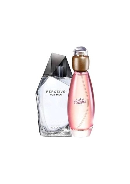 Perceive Edt 100 ml Erkek Parfüm+Celebre Edt 50 ml Kadın Parfüm