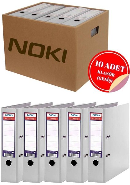 Beyaz Geniş Klasör Seti (10 Adet) fiyatları