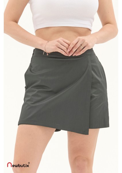 Haki Gabardin Yazlık Şort Etek fırsatları