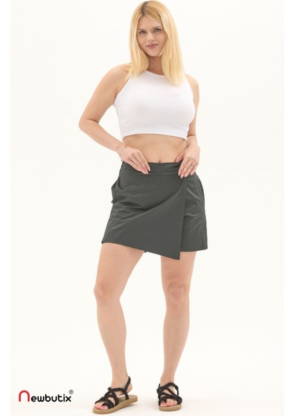 Haki Gabardin Yazlık Şort Etek indirimleri