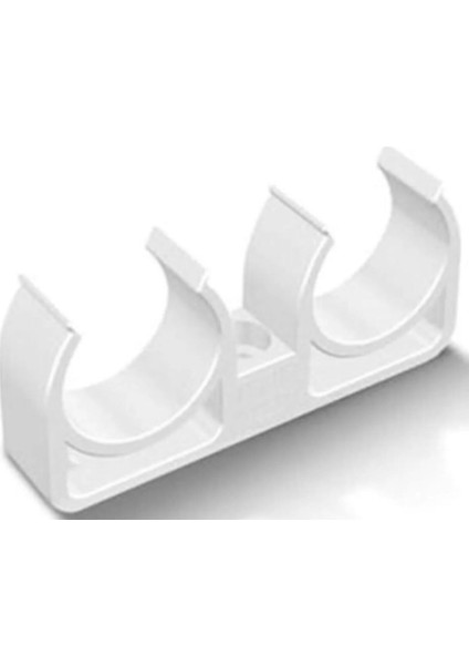 20 mm Pprc Plastik Çiftli Kelepçe (5 Adet)