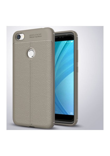 Redmi Note 5A Kılıf Deri Görünümlü Yüksek Kaliteli Premium Silikon Kapak Rcv/niss