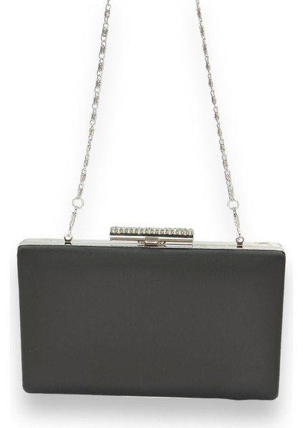 Siyah Renk Çizilmeyen El Izi Yapmayan Mat Saten Inci Saplı Abiye Çanta Gece Çantası Portföy Clutch modelleri