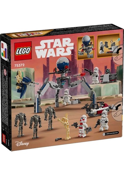 Nessiworld LEGO Klon Trooper ve Savaş Droidi Savaş Paketi 75372 modelleri