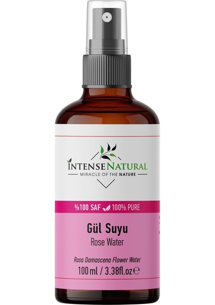 Gül Suyu 100 ml %100 Saf ve Doğal Gül Mayası Arındırıcı Tonik Rose Water