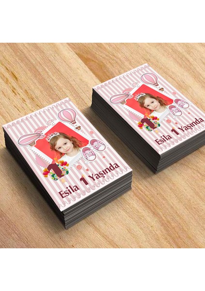 1 Yaş Doğum Günü Magneti Bebek Magnetleri Resimli Bebek Magnet 18 Adet