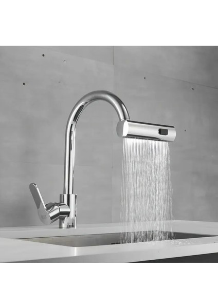 3 Modlu Evrensel Şelale Musluk Başlığı – 360° Döner, Su Tasarruflu, Çok Amaçlı Aparat