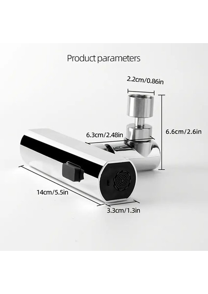 3 Modlu Evrensel Şelale Musluk Başlığı – 360° Döner, Su Tasarruflu, Çok Amaçlı Aparat modelleri