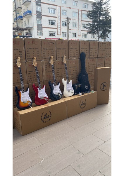 Elektro Gitar Sss Manyetik Elektro Gitar Seti Amfi Dahil fiyatları