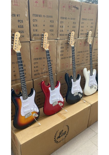 Elektro Gitar Sss Manyetik Elektro Gitar Seti Amfi Dahil modelleri