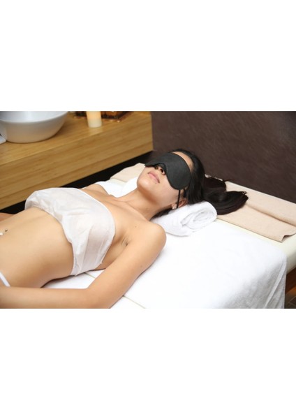 Tek Kullanımlık Uyku Göz Bandı Beyaz 40 Gsm 12 Adet