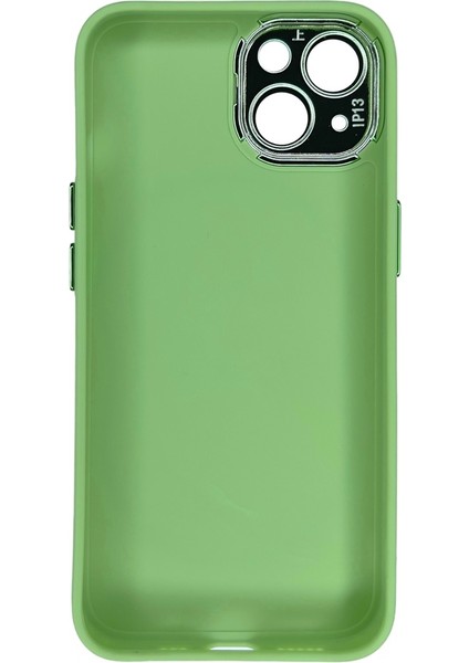 iPhone 13 Yeşil Metal Kamera Korumalı Silikon Kılıf fırsatları