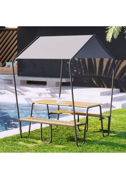 Yekta Kameriye Bahçe Masa Takımı Gölgelikli Piknik Masası Demonte Kamelya modelleri