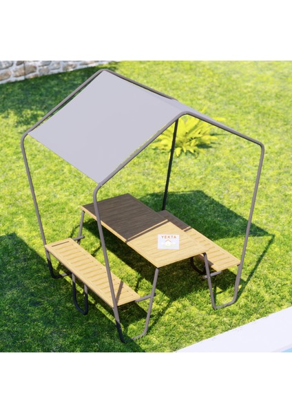 Yekta Kameriye Bahçe Masa Takımı Gölgelikli Piknik Masası Demonte Kamelya fırsatları