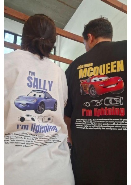 I'm Sally & Mcqueen Car Detail Oversize Unisex T-Shirt