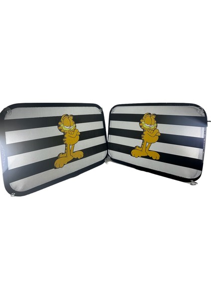 Baskılı Yan Cam Perde Aksesuar ’garfield’ (Tüm Otolara Uygundur.)
