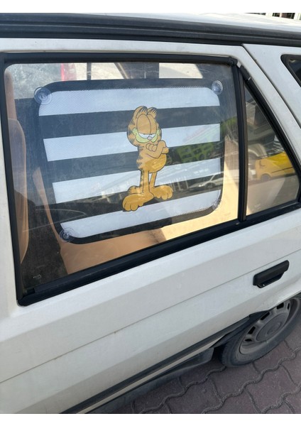 Baskılı Yan Cam Perde Aksesuar ’garfield’ (Tüm Otolara Uygundur.) fiyatları