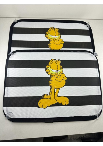 Baskılı Yan Cam Perde Aksesuar ’garfield’ (Tüm Otolara Uygundur.) modelleri