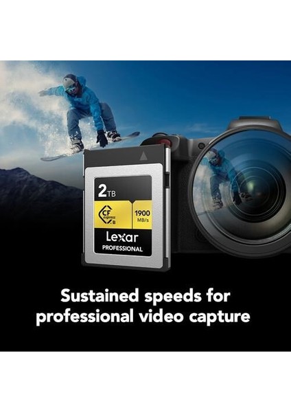 <![cdata[lexar 2tb Professıonal Gold LCXEXPR002T-RNENG Cfexpress 4.0 Type-B Kart]]> fırsatları