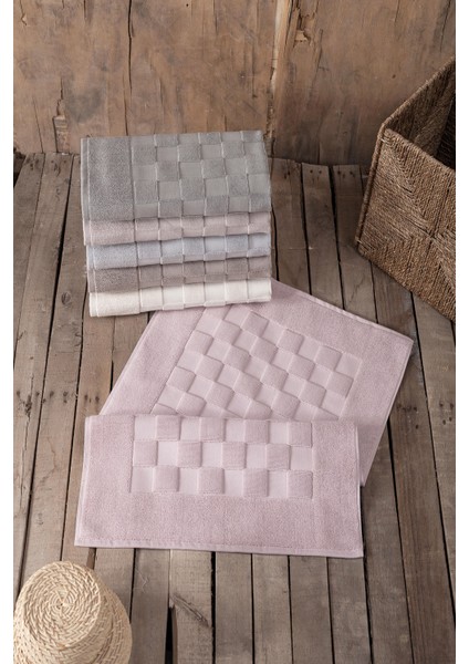 Damalı %100 Pamuk 50X70 6'Lı Ayak Havlusu - Asorti fiyatları