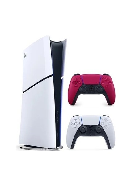Play Station 5 Slim Digital Edition + 1 Dual Sense Oyuncu Kolu Kırmızı( Ps5)