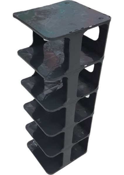 5 Katlı Pratik Ayakkabılık - Ayakkabı Rafı_siyah