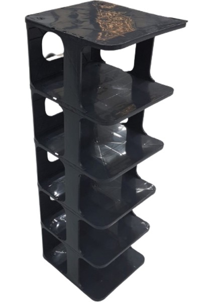 5 Katlı Pratik Ayakkabılık - Ayakkabı Rafı_siyah modelleri