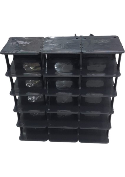 5 Katlı Pratik Ayakkabılık - Ayakkabı Rafı_siyah fırsatları