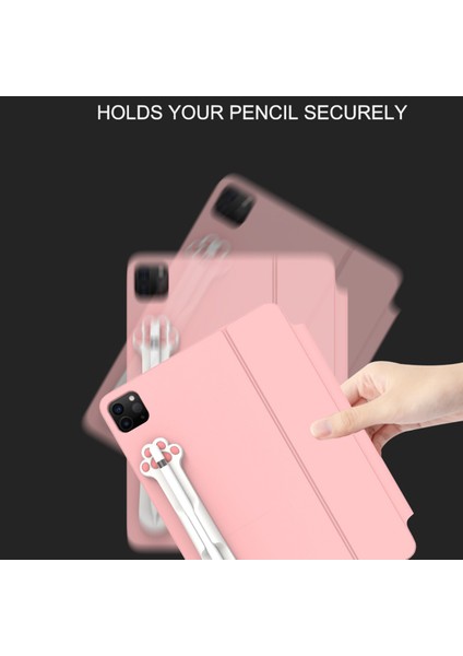 Manyetik Bağlantı Tasarımı Güçlü Yapışkanlı Sıvı Silikon Kalem Tutucu Etiket Apple Pencil Için 1./2. Nesil-Beyaz Kedi (Yurt Dışından) modelleri