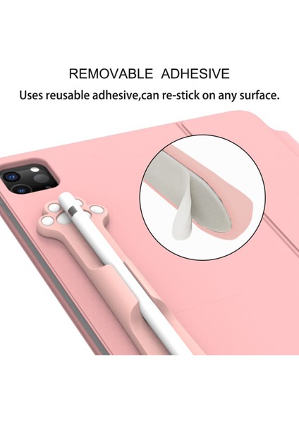 Manyetik Bağlantı Tasarımı Güçlü Yapışkanlı Sıvı Silikon Kalem Tutucu Etiket Apple Pencil Için 1./2. Nesil-Beyaz Kedi (Yurt Dışından) fırsatları